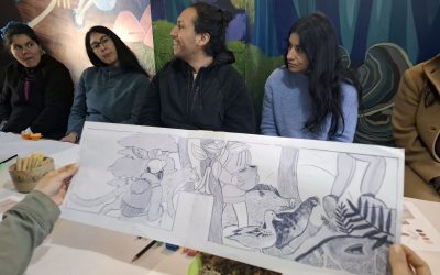 MURAL PARTICIPATIVO EN ESCUELA DE RELUN VISIBILIZARÁ LAIMPORTANCIA DEL LLAMADO CERRO DE AGUA SANTA